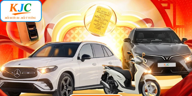 KJC Tặng Ô Tô - Cơ Hội Sở Hữu Audi A6 Và VinFast VF8